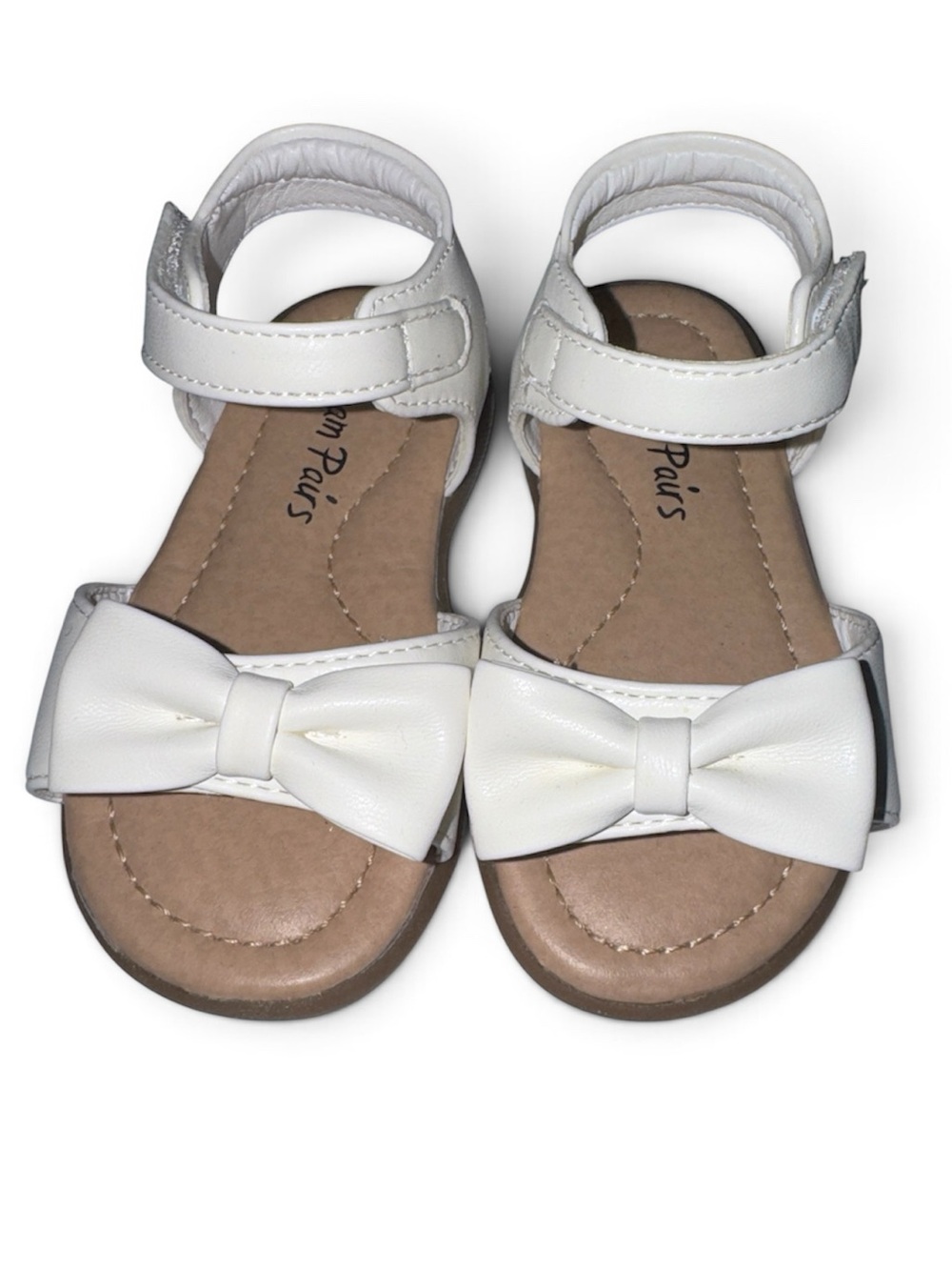 Dream Pairs 5T White Bow Strap Girls' Sandals